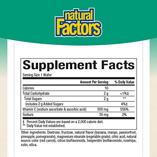 Foto 3 pulgar | Suplemento Masticable Natural Factors con Vitamina C para Niños 500 mg - Venta Internacional