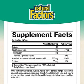 Foto 2 | Suplemento Masticable Natural Factors con Vitamina C para Niños 500 mg - Venta Internacional