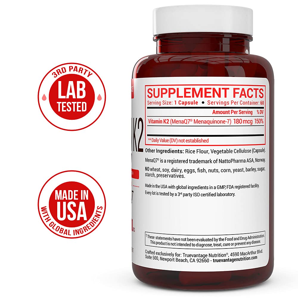 Foto 4 pulgar | Vitamina K2 Truevantage  Mk-7 180 mcg - Venta Internacional