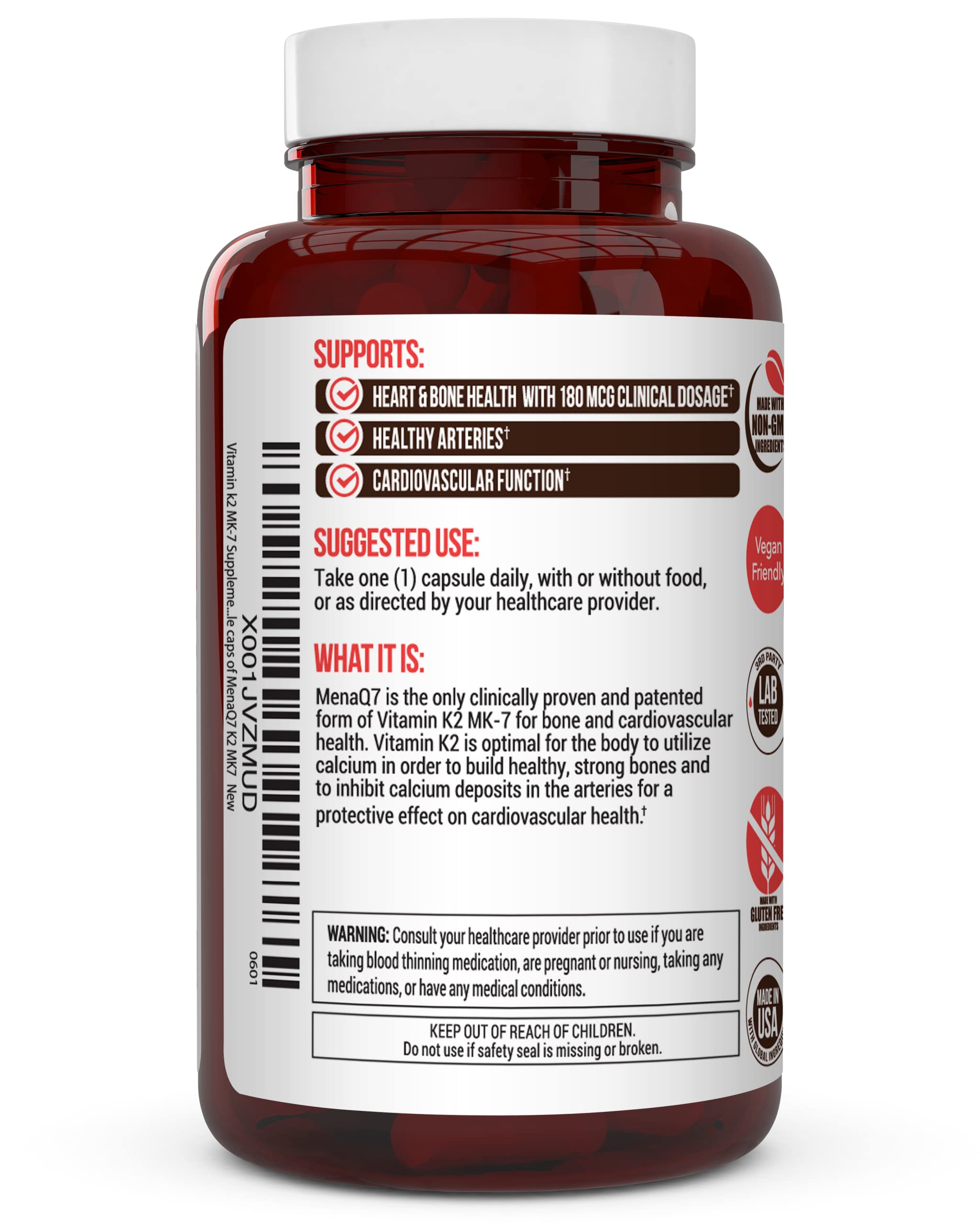 Foto 5 pulgar | Vitamina K2 Truevantage  Mk-7 180 mcg - Venta Internacional