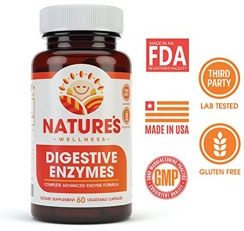 Foto 3 pulgar | Suplemento Natures Wellness Digestive Enzymes 60 Cápsulas-Venta Internacional