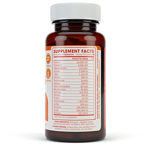 Foto 5 pulgar | Suplemento Natures Wellness Digestive Enzymes 60 Cápsulas-Venta Internacional