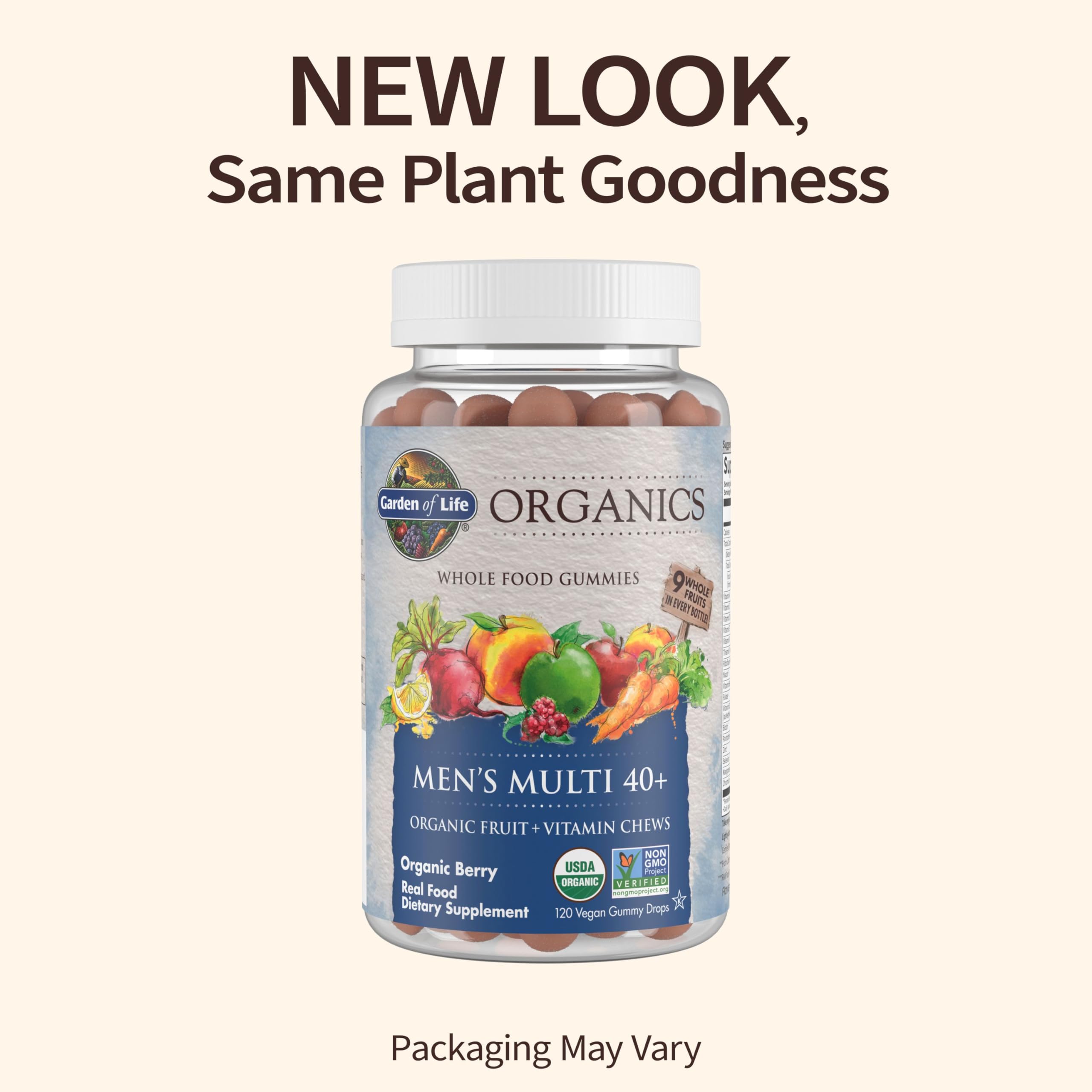 Foto 3 pulgar | Vitaminas Garden Of Life Organics para Hombre de 40 o Más Años 120 Gomitas - Venta Internacional