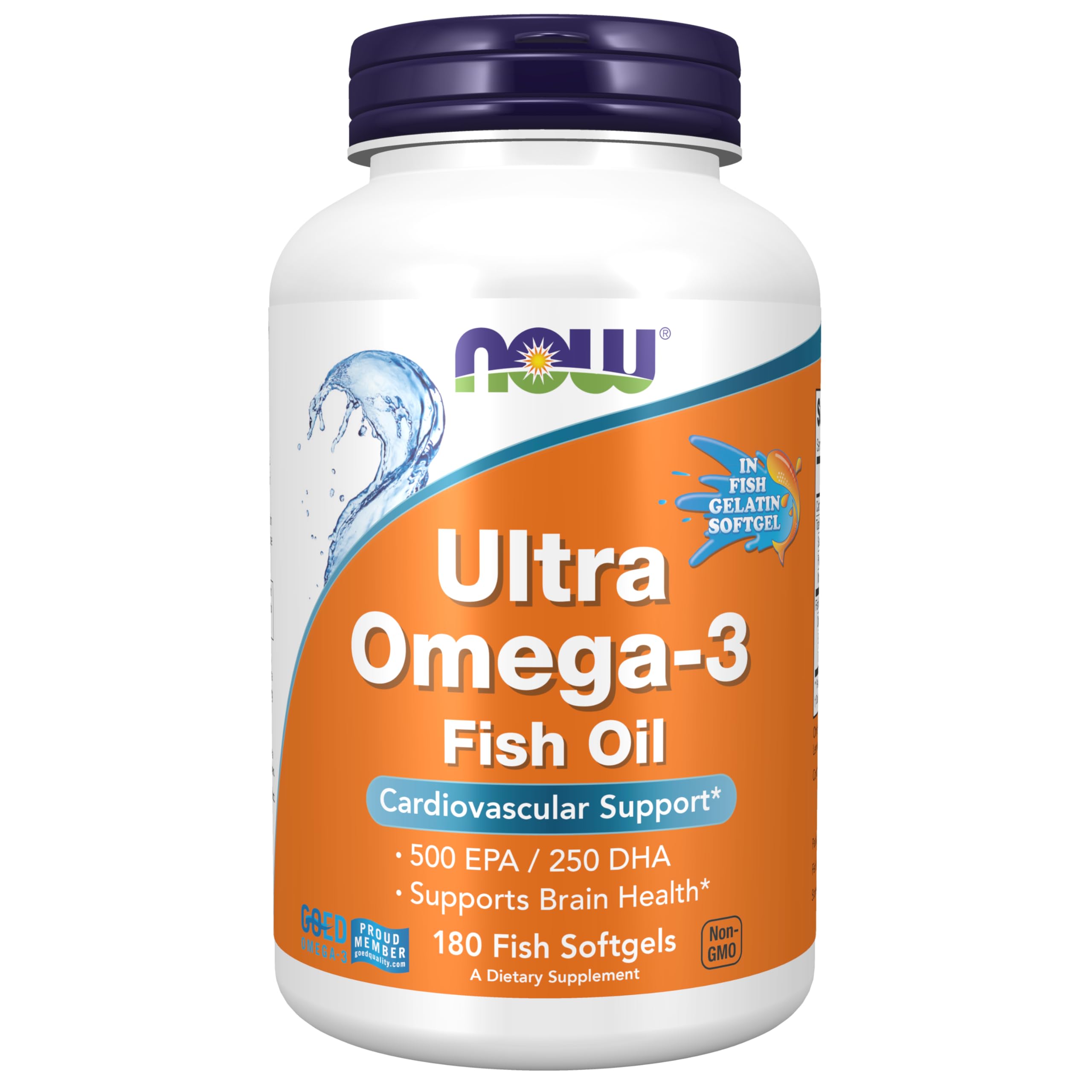 Foto 2 pulgar | Supplements Now Ultra Omega-3 500 Epa 250 Dha 180 Cápsulas Blandas - Venta Internacional