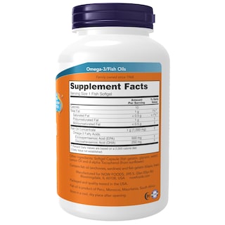 Foto 2 | Supplements Now Ultra Omega-3 500 Epa 250 Dha 180 Cápsulas Blandas - Venta Internacional