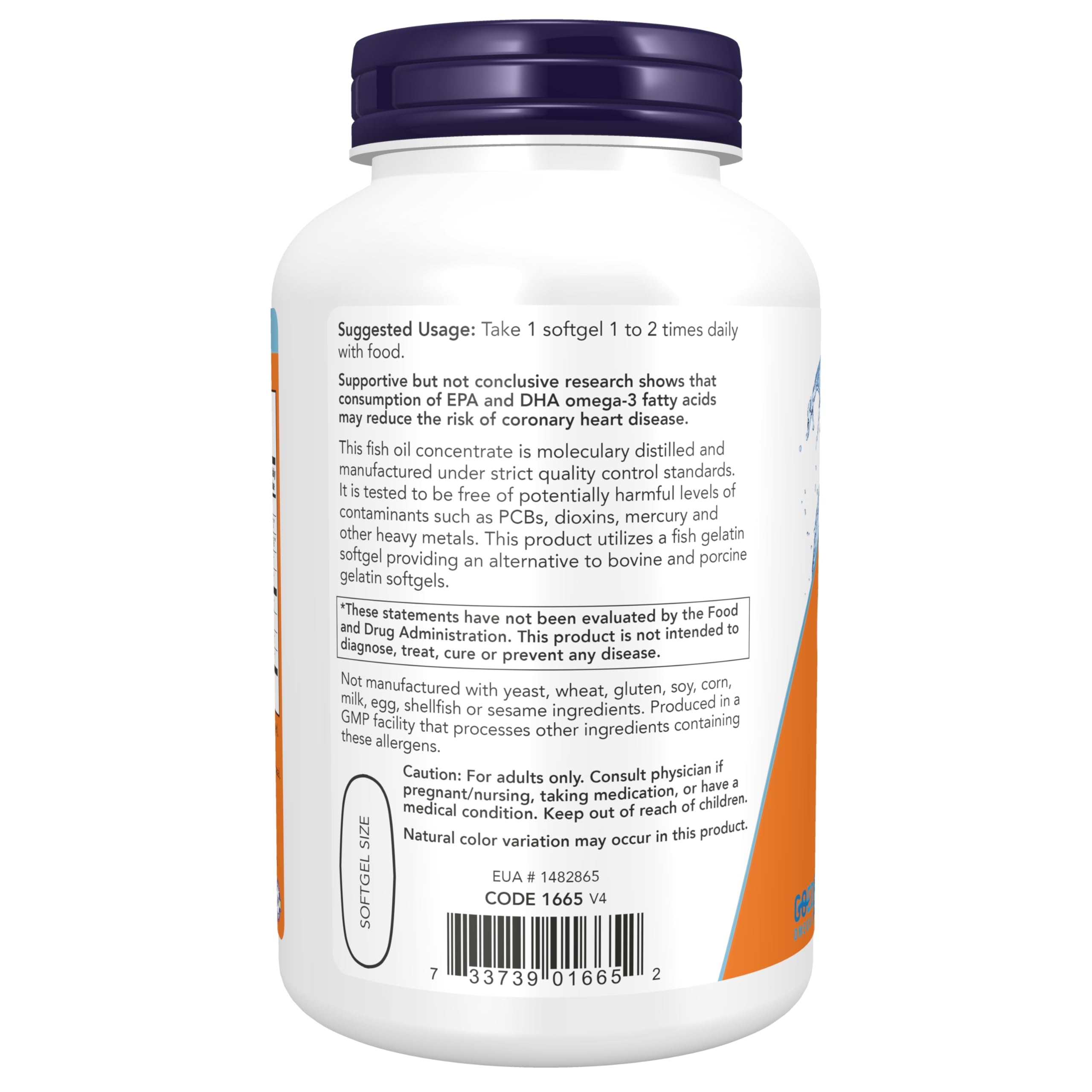 Foto 4 pulgar | Supplements Now Ultra Omega-3 500 Epa 250 Dha 180 Cápsulas Blandas - Venta Internacional