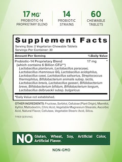 Foto 2 | Probiótico Masticable Nature's Truth 6 Mil Millones Cfu 60 Tabletas - Venta Internacional
