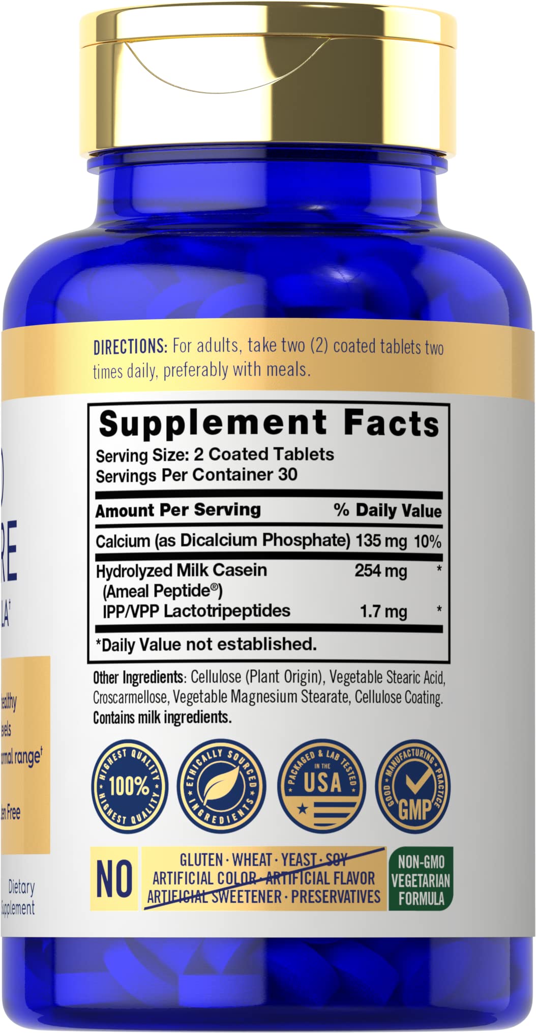 Foto 3 pulgar | Suplementos Carlyle Blood Pressure Support 60 Comprimidos - Venta Internacional
