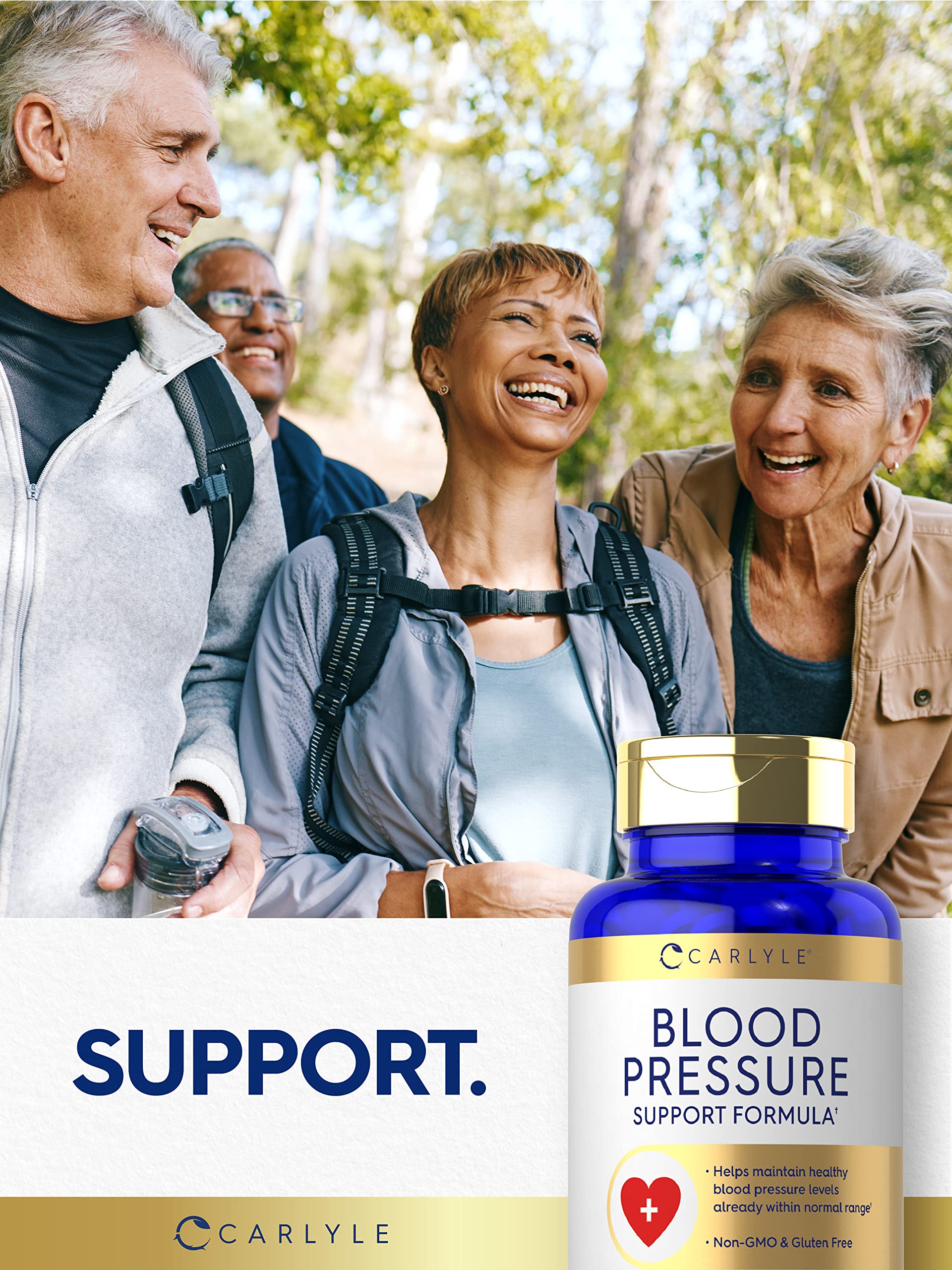 Foto 7 pulgar | Suplementos Carlyle Blood Pressure Support 60 Comprimidos - Venta Internacional