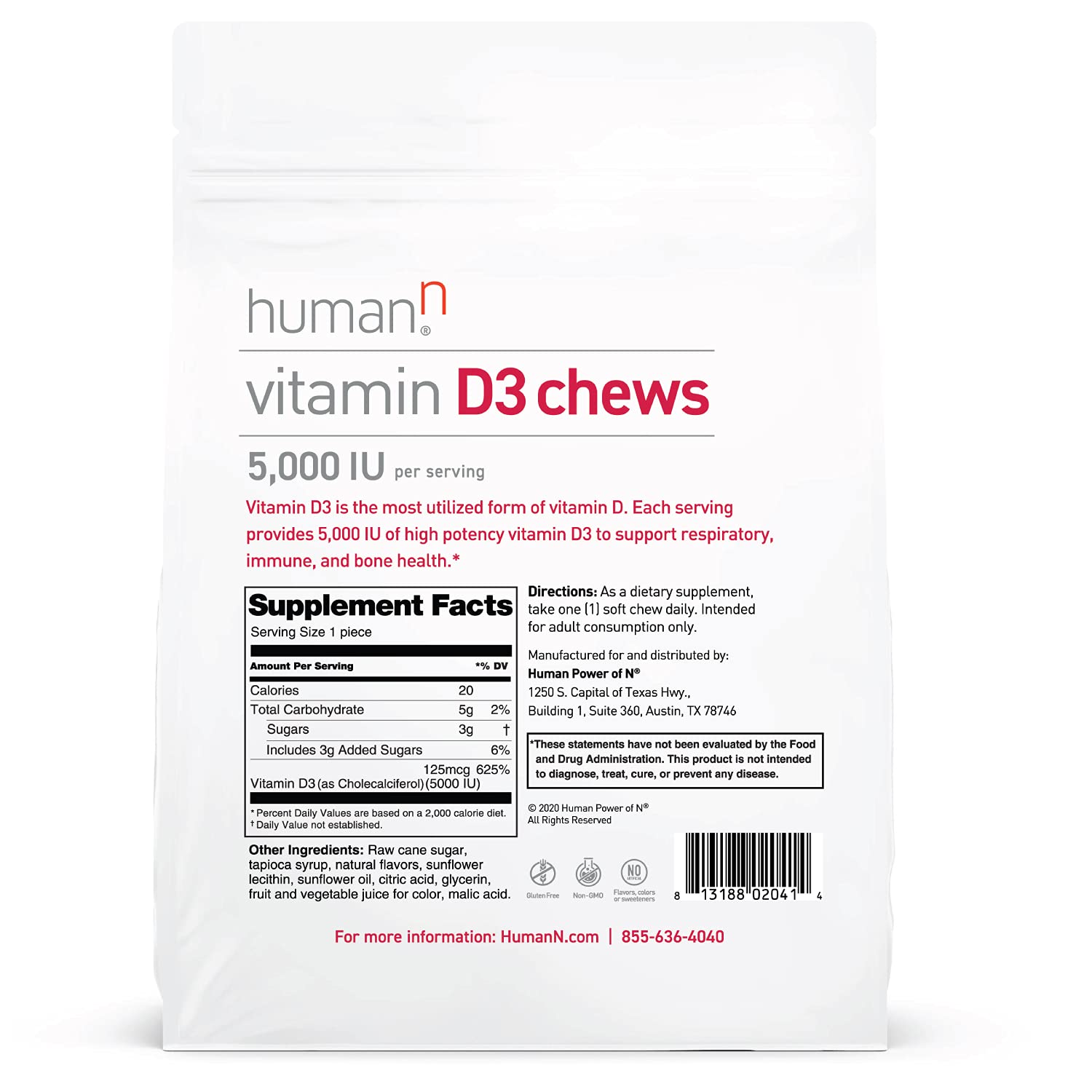 Foto 4 pulgar | Masticables con Vitamina D3 Humann 5000 Ui 30 Unidades - Venta Internacional