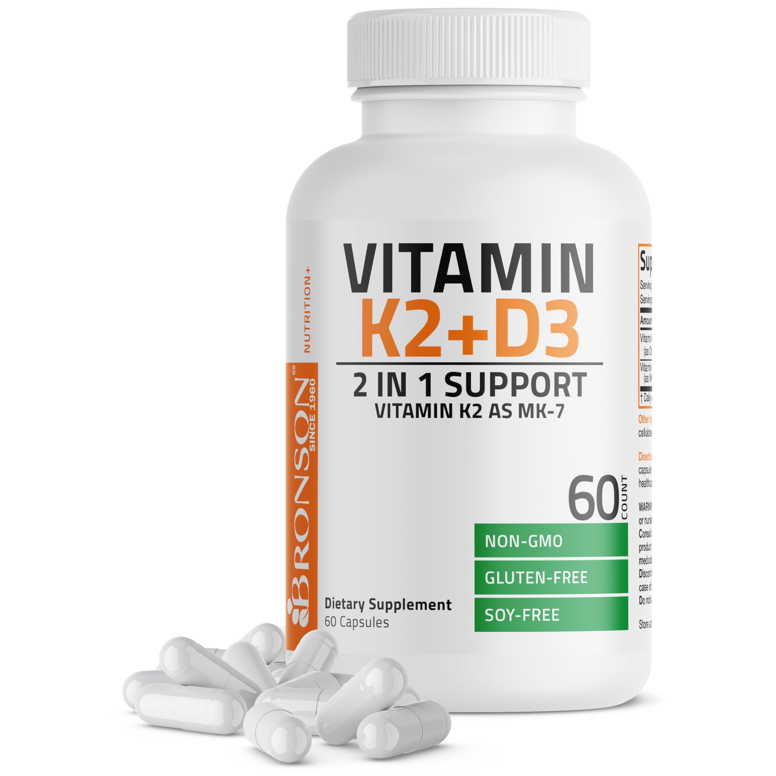Foto 2 pulgar | Vitamina K2 y D3 5000 Ui 60 Cápsulas - Venta Internacional