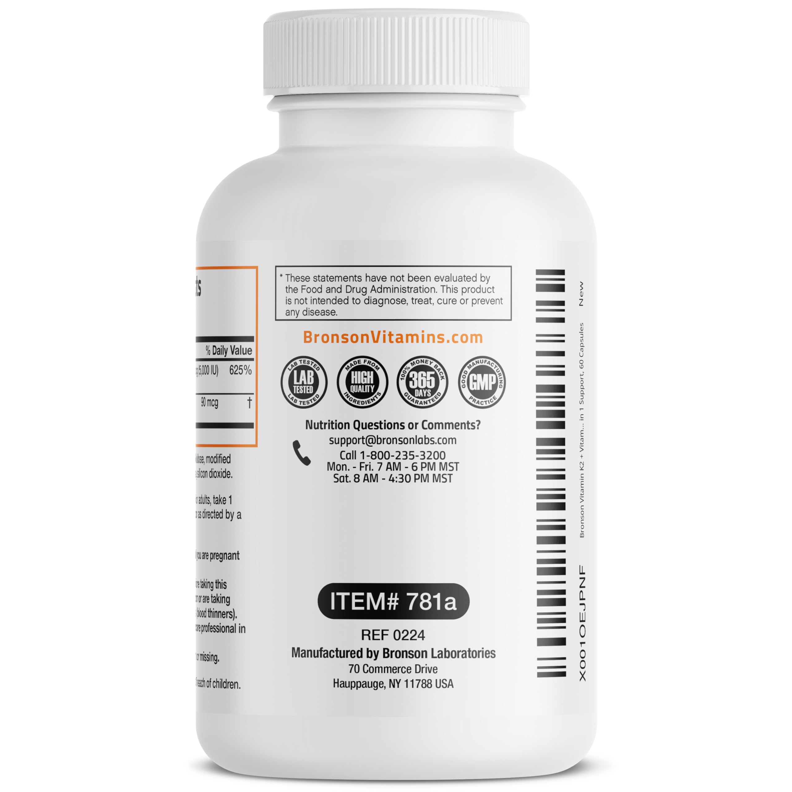 Foto 5 | Vitamina K2 y D3 5000 Ui 60 Cápsulas - Venta Internacional