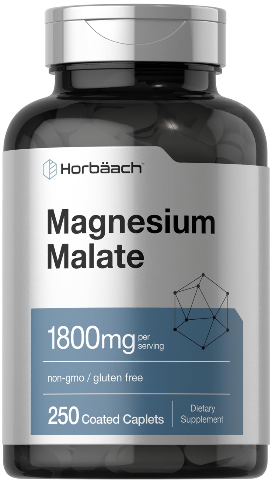 Foto 2 pulgar | Suplemento Horbäach Malato de Magnesio 1800 mg 250 Cápsulas - Venta Internacional