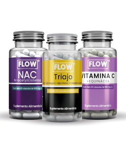 Foto 1 | Minerales Y Suplementos 3 Pack Flow Supplements - 270 Cápsulas Mix Immune Nac Triajo Y Vit C