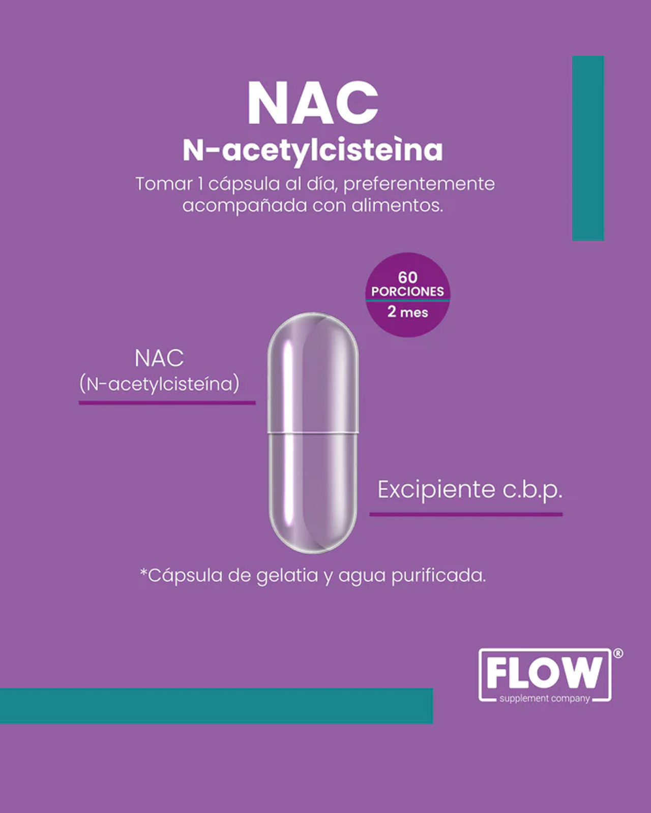 Foto 3 pulgar | Minerales Y Suplementos 3 Pack Flow Supplements - 270 Cápsulas Mix Immune Nac Triajo Y Vit C