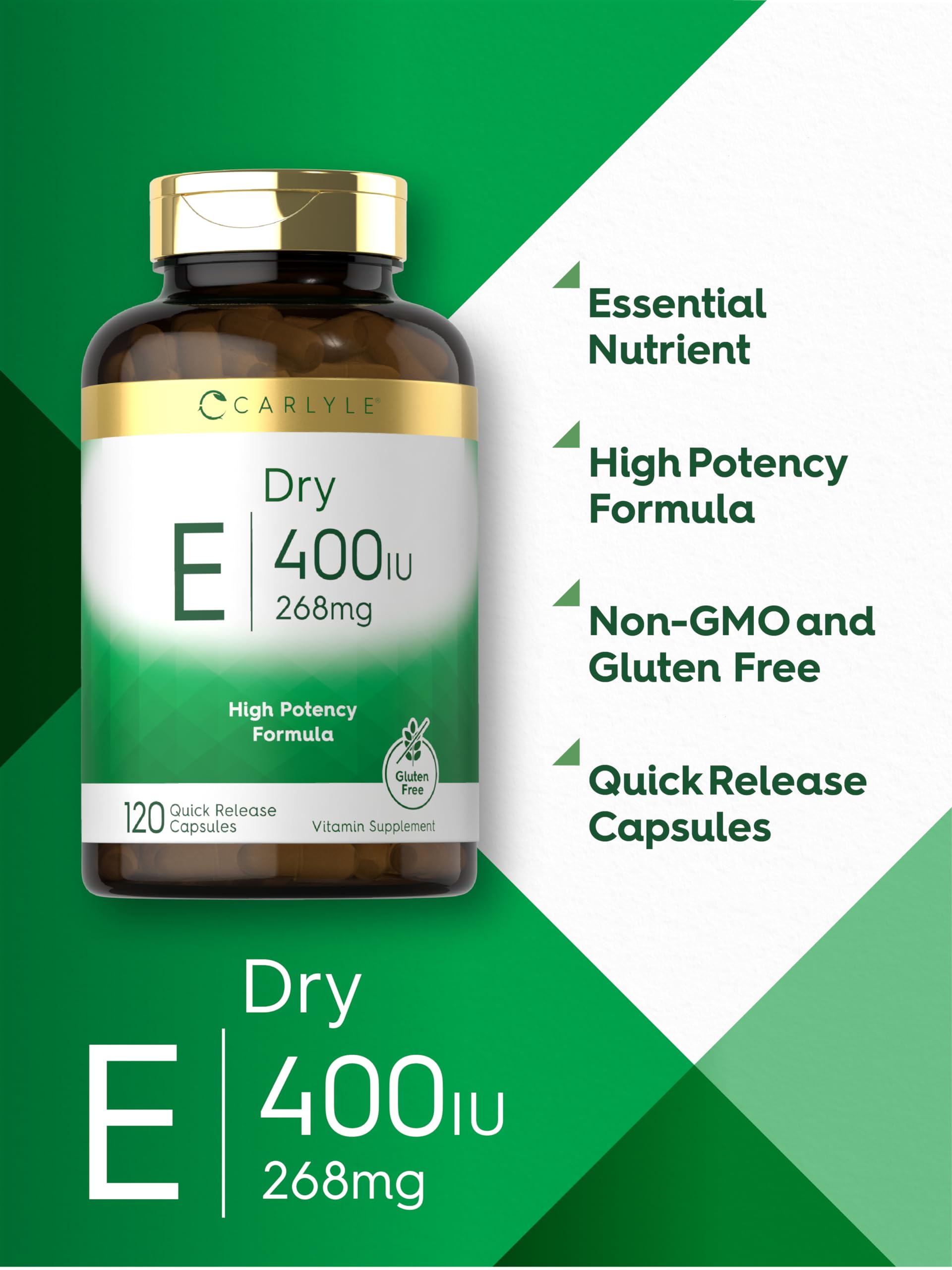 Foto 4 | Suplemento de Vitamina E Seca Carlyle 400 UI 268 mg - 120 Cápsulas