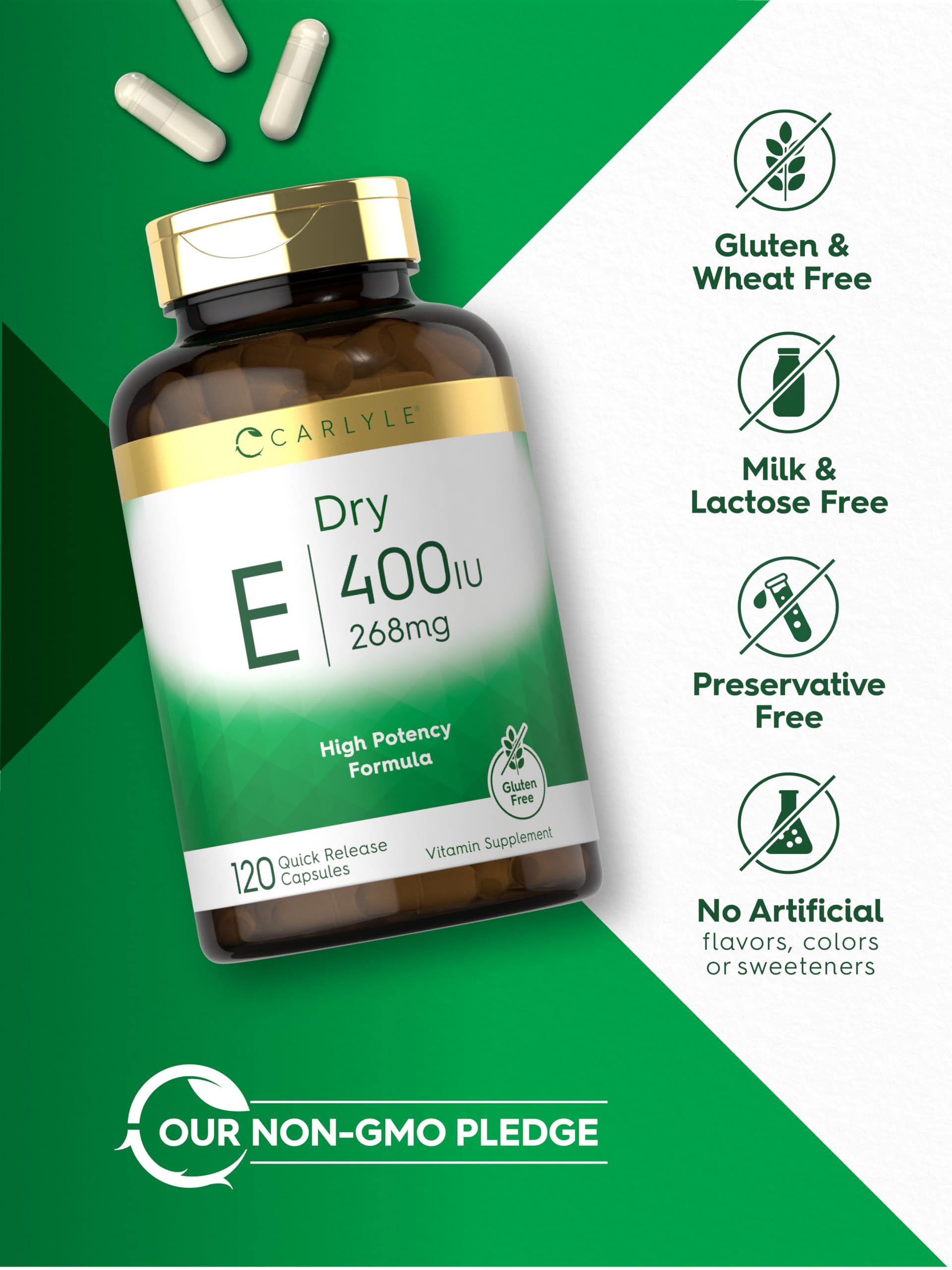 Foto 5 | Suplemento de Vitamina E Seca Carlyle 400 UI 268 mg - 120 Cápsulas