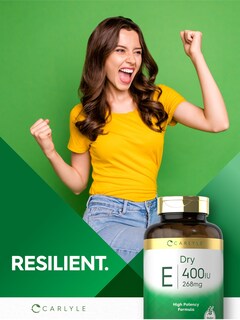 Foto 7 | Suplemento de Vitamina E Seca Carlyle 400 UI 268 mg - 120 Cápsulas