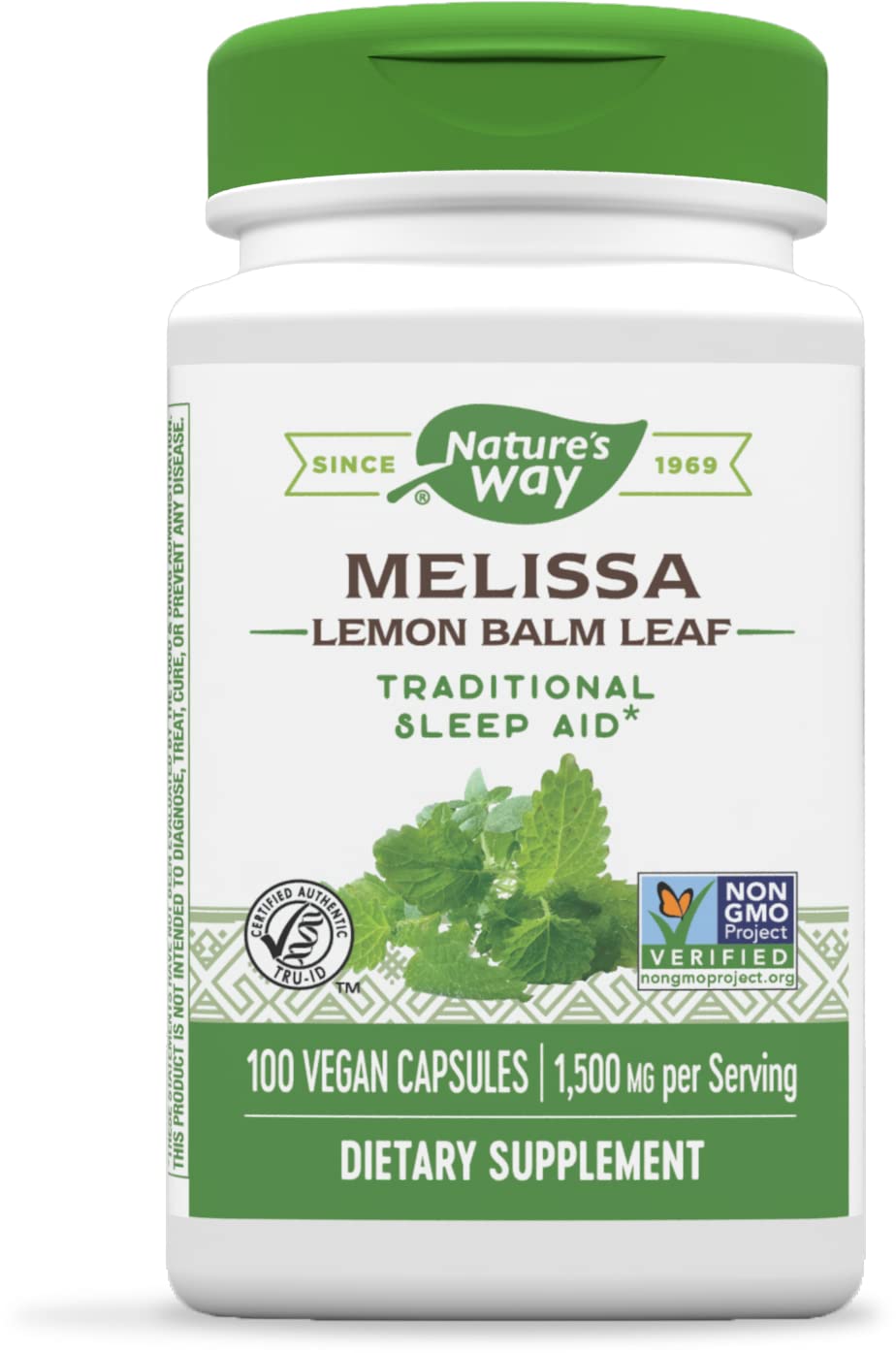 Foto 2 pulgar | Suplemento Nature's Way Melissa Lemon Balm Leaf 100 Cápsulas - Venta Internacional