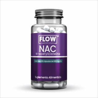 Foto 1 | Flow Vitaminas Minerales y Suplementos -Nac (n-acetylcisteína) con 60 Cápsulas de 600 mg c/u
