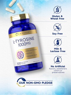 Foto 4 | Suplemento Carlyle de L-tirosina 1000 mg 300 Cápsulas - Venta Internacional