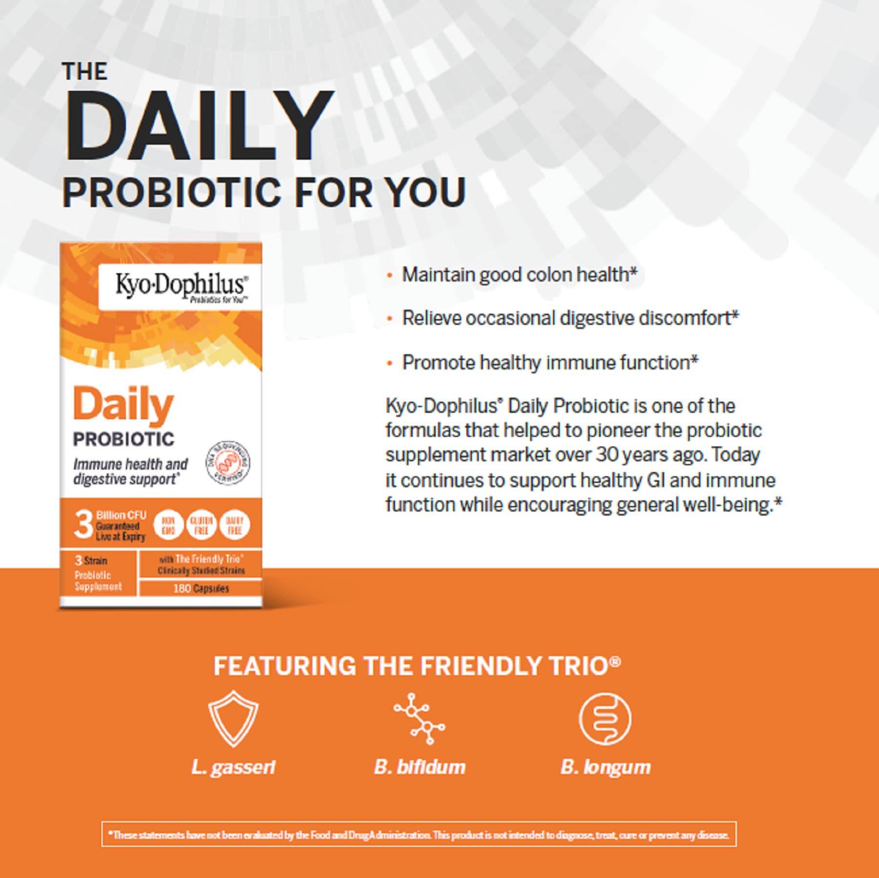 Foto 2 | Suplemento Probiótico Kyolic Kyo-dophilus Daily 90 Cápsulas - Venta Internacional