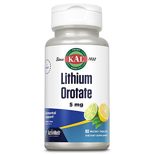 Suplemento de Orotato de Litio Kal Activmelt 5 mg - Venta Internacional