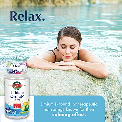 Foto 5 pulgar | Suplemento de Orotato de Litio Kal Activmelt 5 mg - Venta Internacional