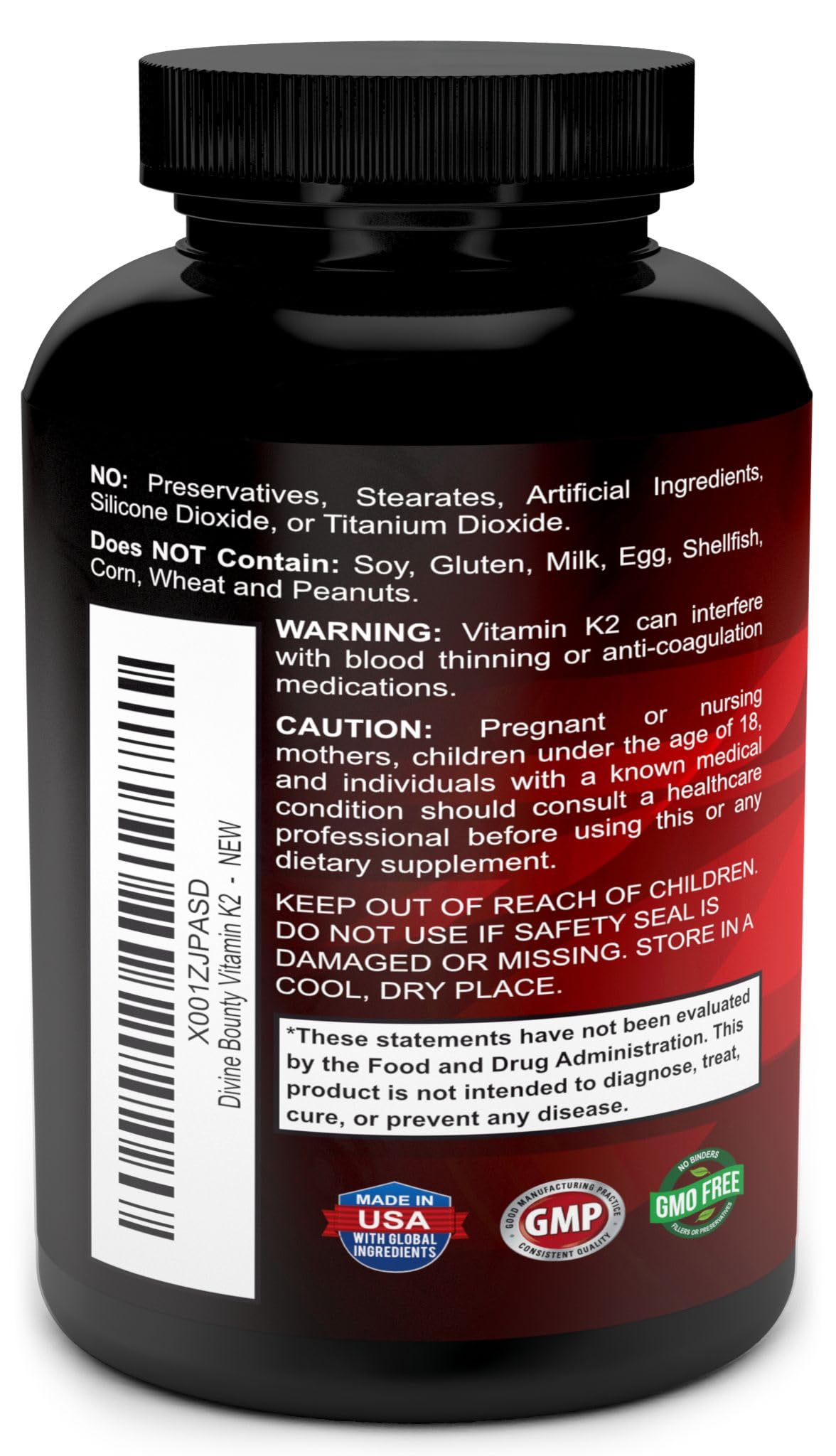 Foto 3 | Vitamina K2 Divine Bounty con D3 - Venta Internacional