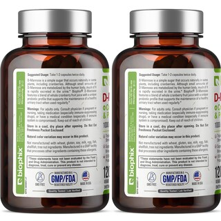 Foto 3 | Suplemento Biophix D-manose Con Arándano Rojo 2 Piezas-Venta Internacional