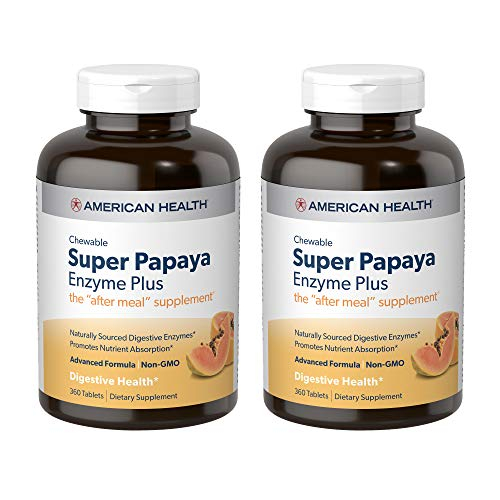 Suplemento American Health Super Papaya Enzyme 360 Tabletas  - Venta Internacional