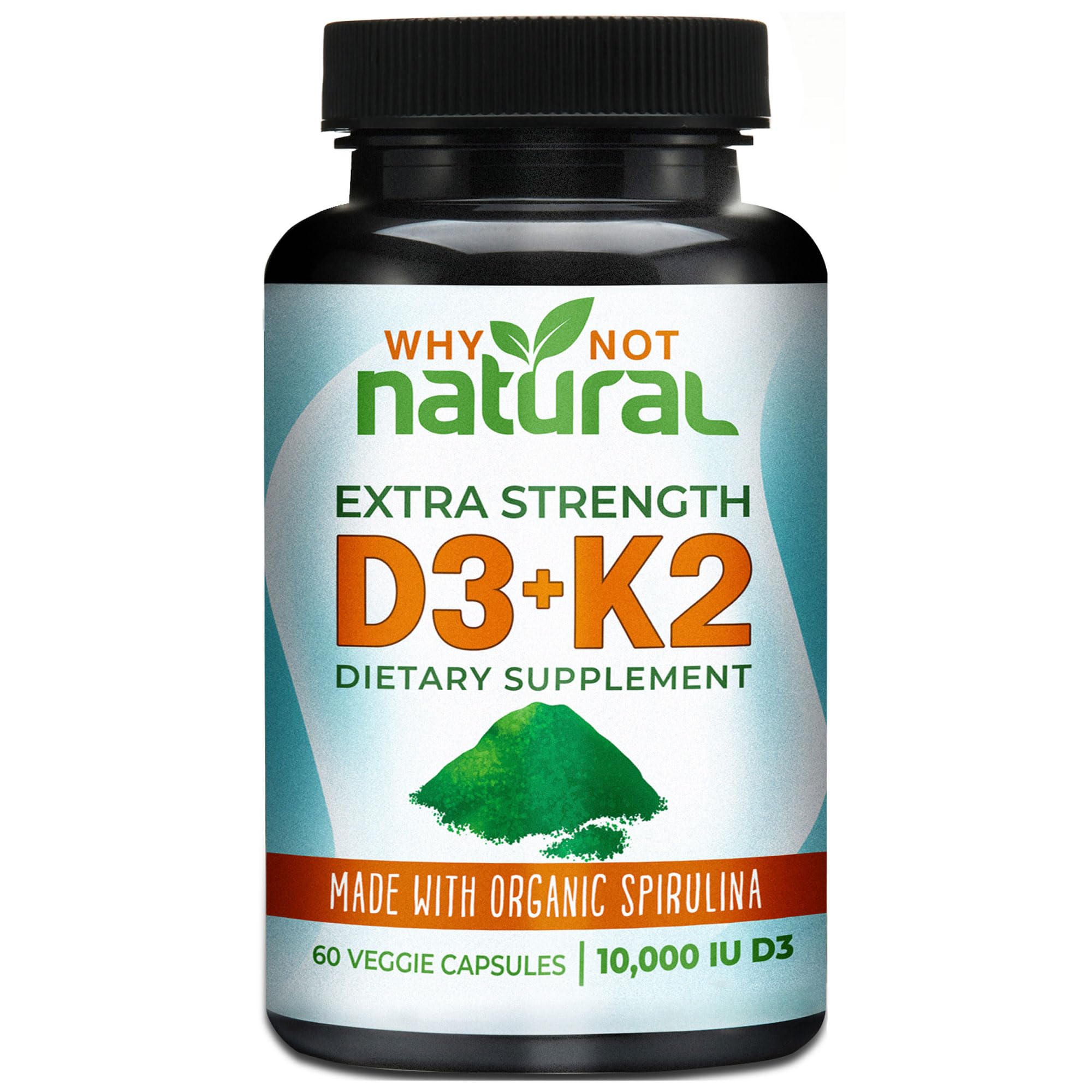 Foto 2 pulgar | Vitamina D3 y K2 Why Not Natural de 10000 Iu con Espirulina - Venta Internacional