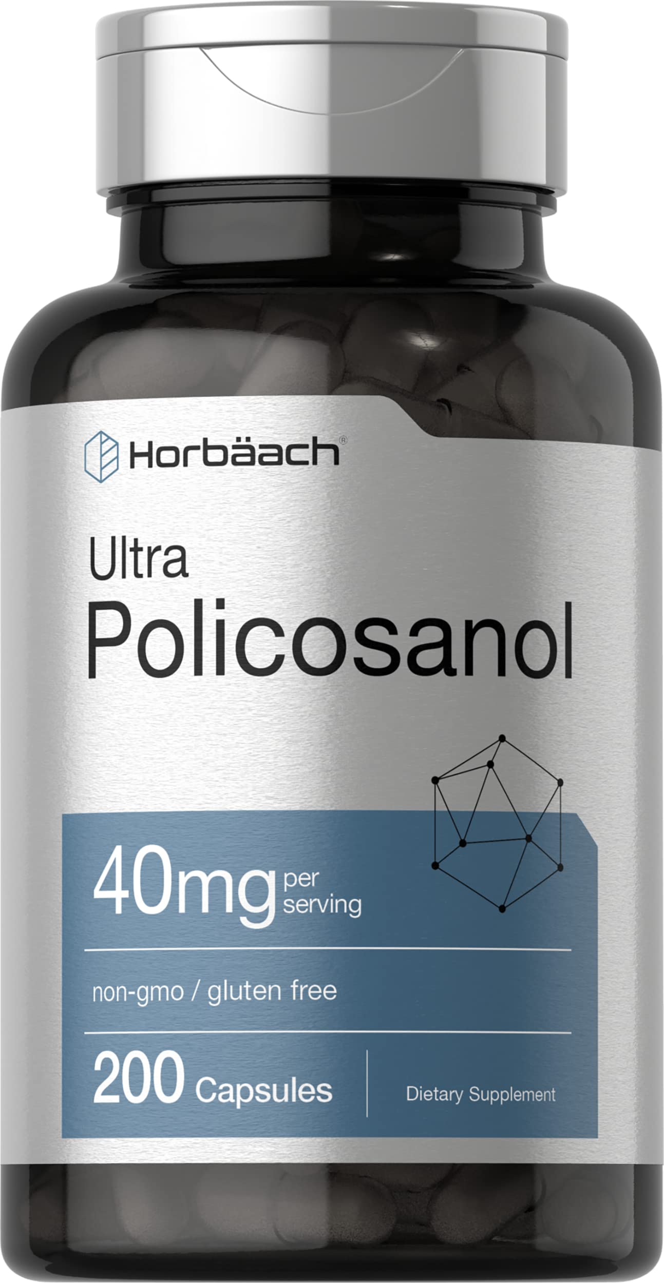 Suplemento Horbäach Policosanol 40 mg 200 Cápsulas - Venta Internacional