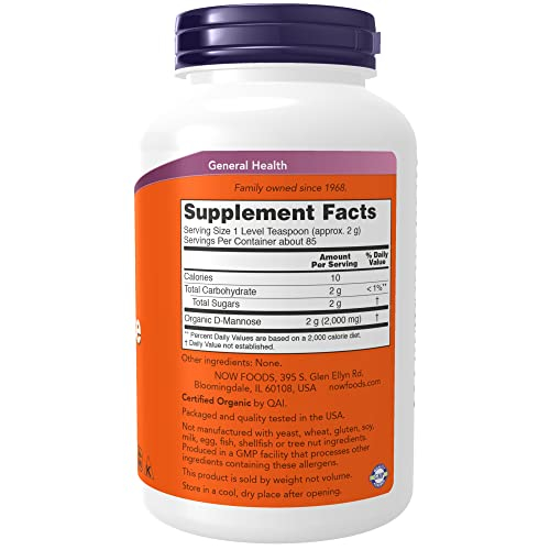 Foto 3 pulgar | Suplemento Now D-Manosa en Polvo 180 ml Sin OGM - Venta Internacional