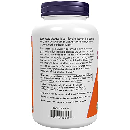 Foto 4 pulgar | Suplemento Now D-Manosa en Polvo 180 ml Sin OGM - Venta Internacional