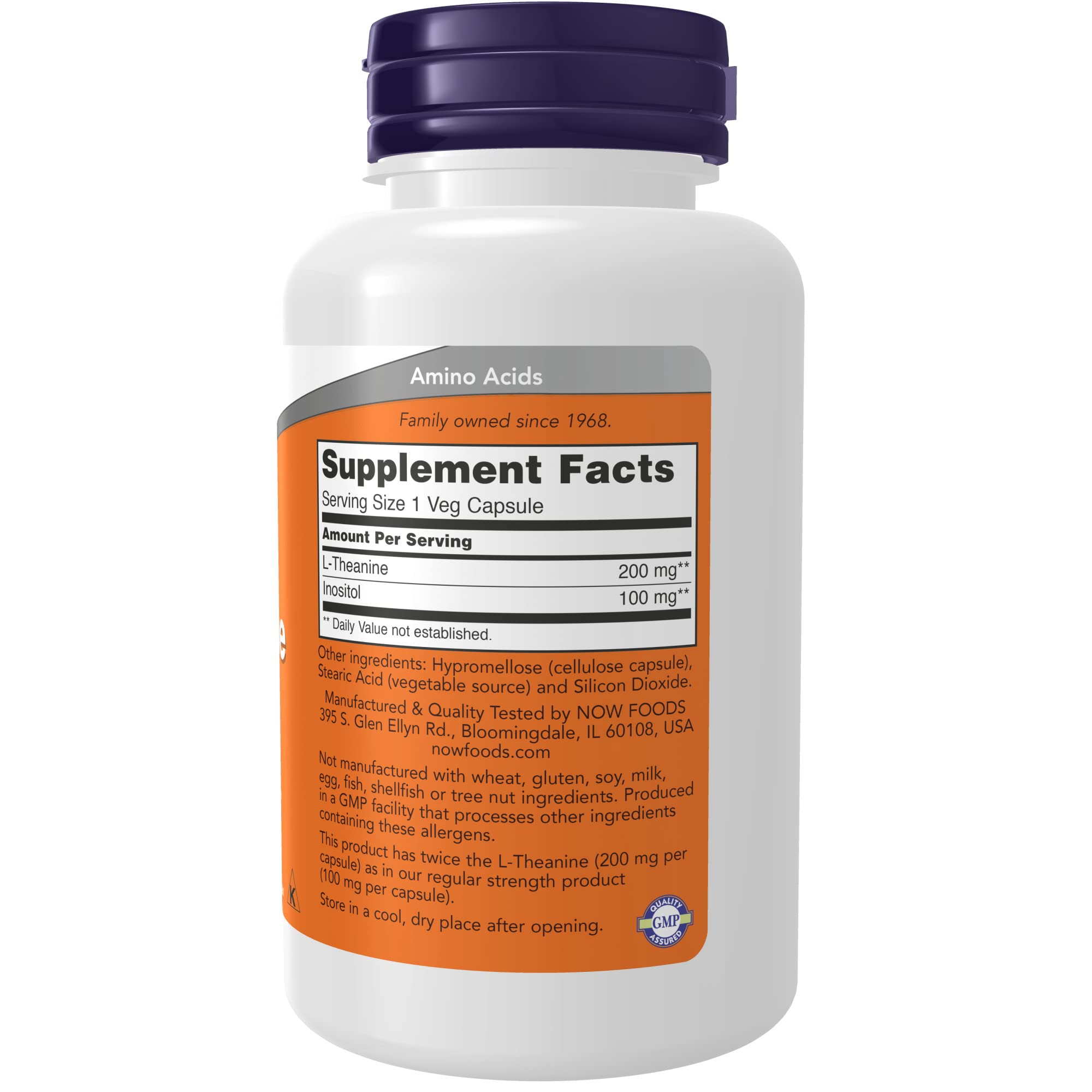 Foto 3 pulgar | Complementa Now L-teanina 200 Mg con 120 Cápsulas Vegetarianas de Inositol - Venta Internacional