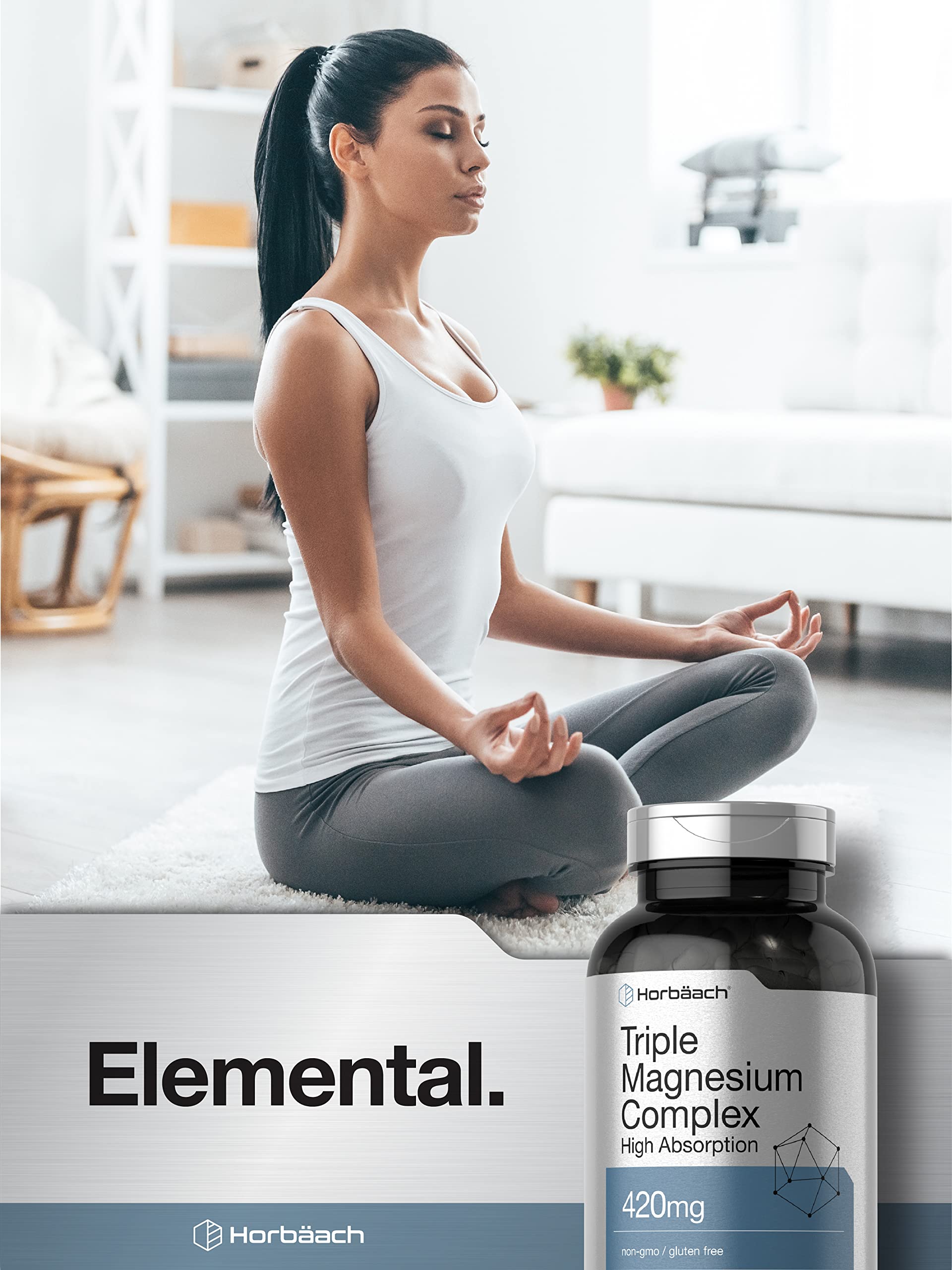 Foto 6 | Suplemento Horbäach Triple Magnesio Complex 420 mg 250 Cápsulas - Venta Internacional