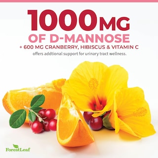 Foto 7 | Suplemento Forestleaf D-manose 1000 Mg Con Arándano Y Vitamina C 60 Cápsulas - Venta Internacional