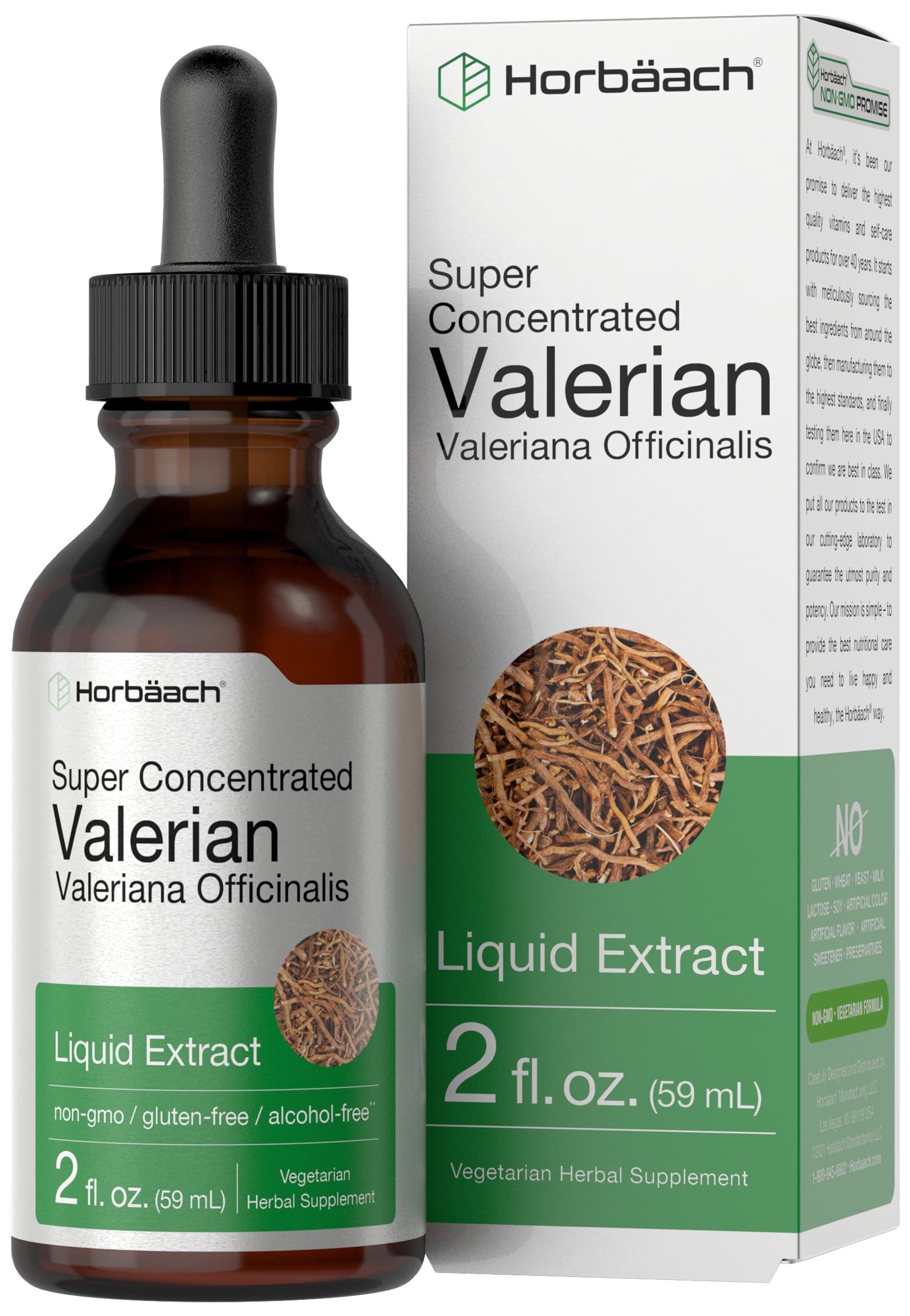 Foto 2 pulgar | Suplemento de Extracto de Raíz de Valeriana Horbäach 60 Ml Sin Alcohol - Venta Internacional
