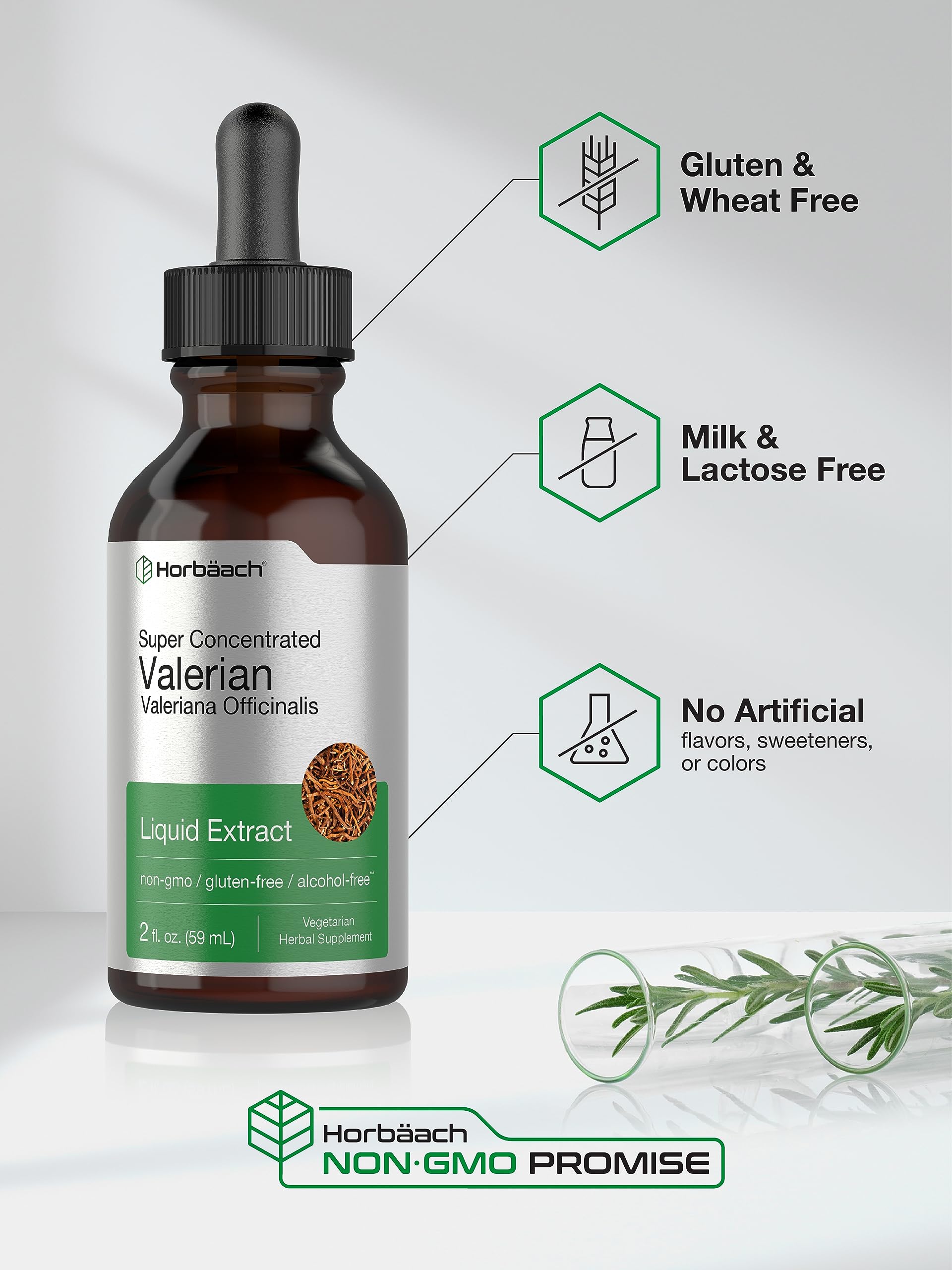 Foto 4 | Suplemento de Extracto de Raíz de Valeriana Horbäach 60 Ml Sin Alcohol - Venta Internacional