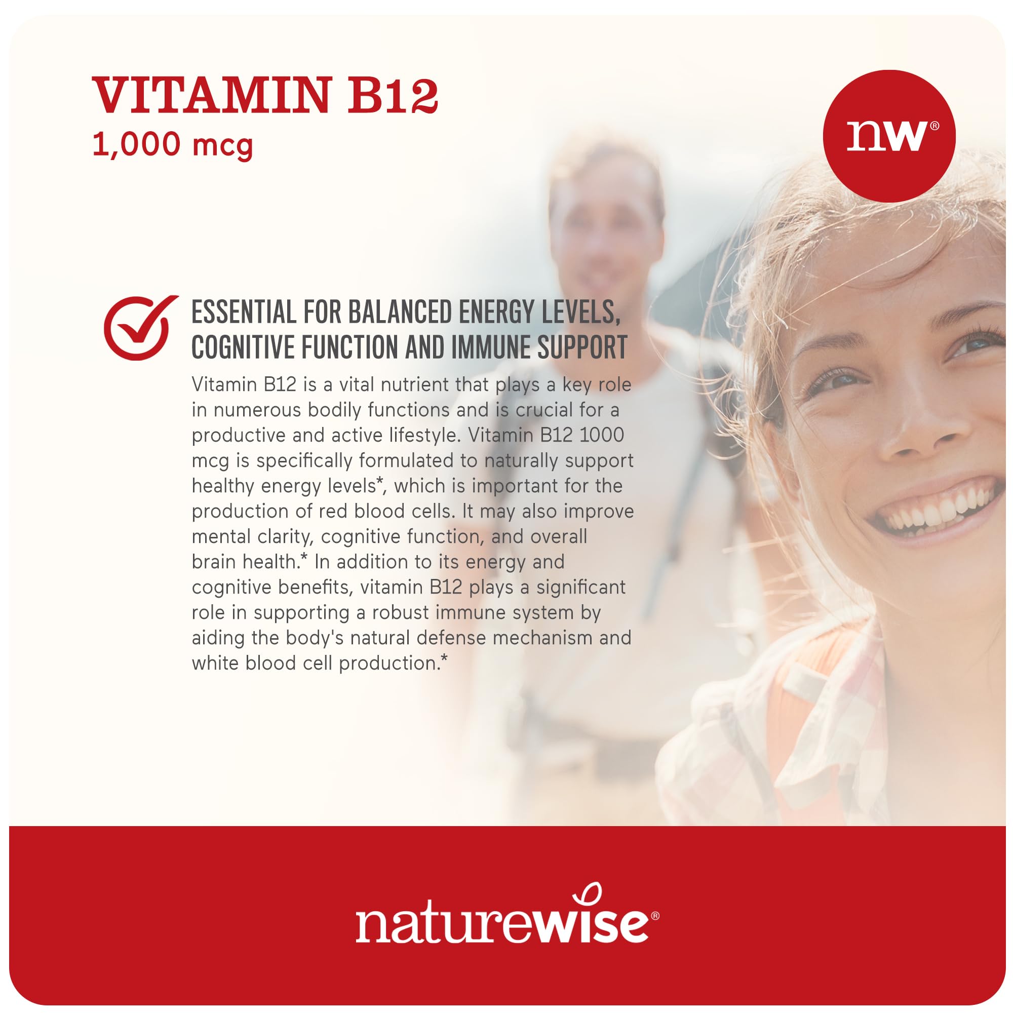 Foto 8 pulgar | Suplemento de Vitamina B12 de Naturewise 1000 MCG 60 Cápsulas Blandas - Venta Internacional