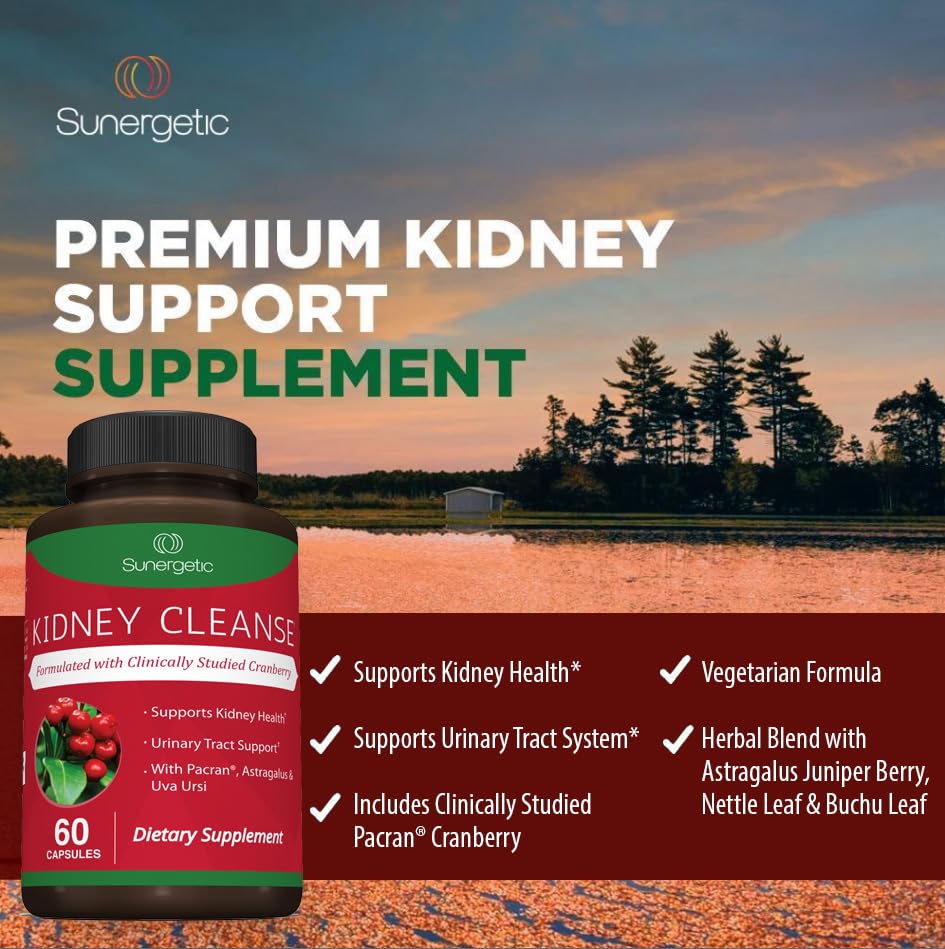 Foto 5 pulgar | Suplemento de Limpieza Renal Sunergetic Premium 60 Cápsulas - Venta Internacional