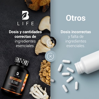 Foto 5 | Suplemento B Life Mushroom Blend de 90 Cápsulas