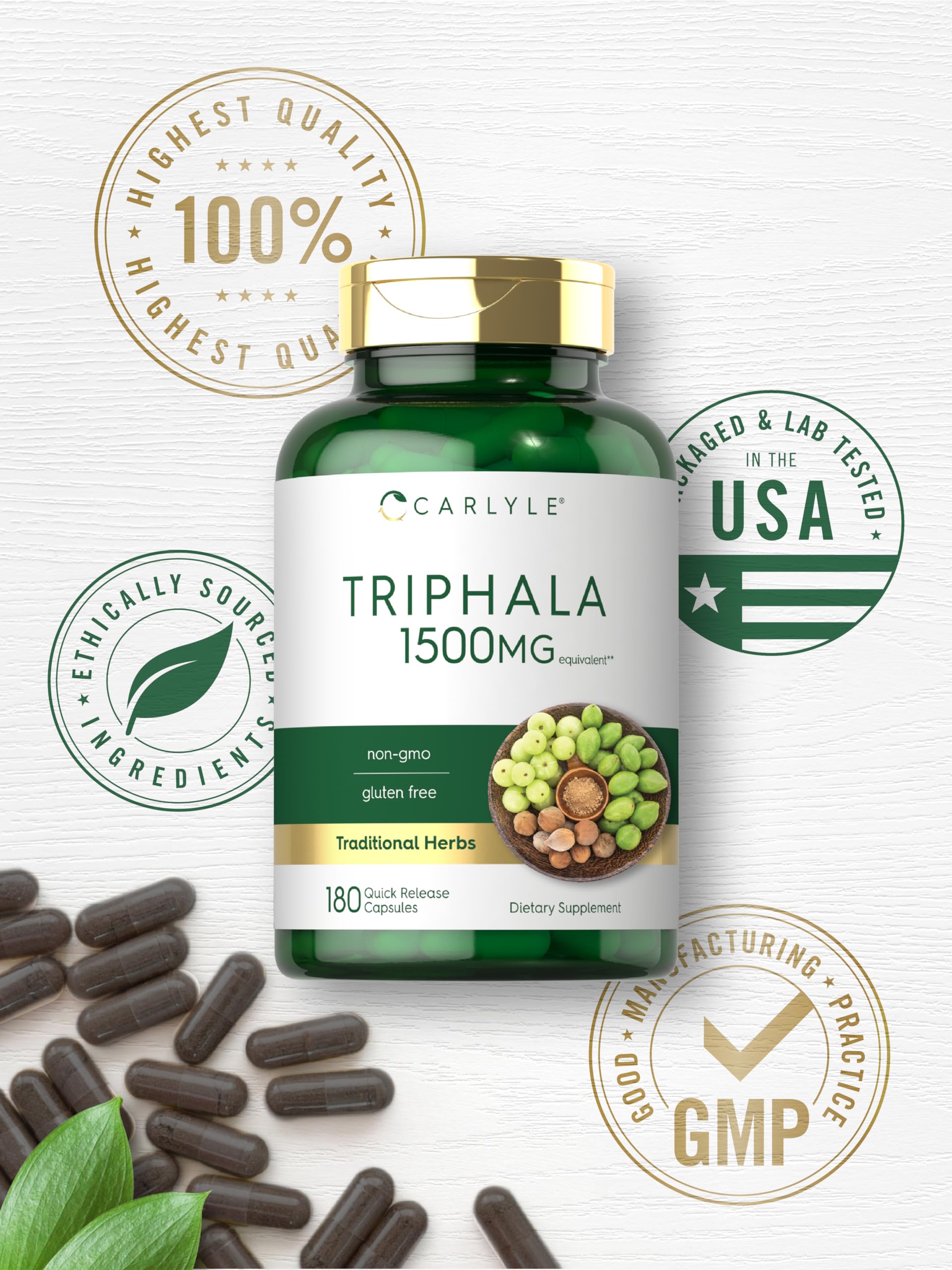 Foto 6 pulgar | Suplemento Carlyle Triphala 1500 mg 180 Cápsulas - Venta Internacional