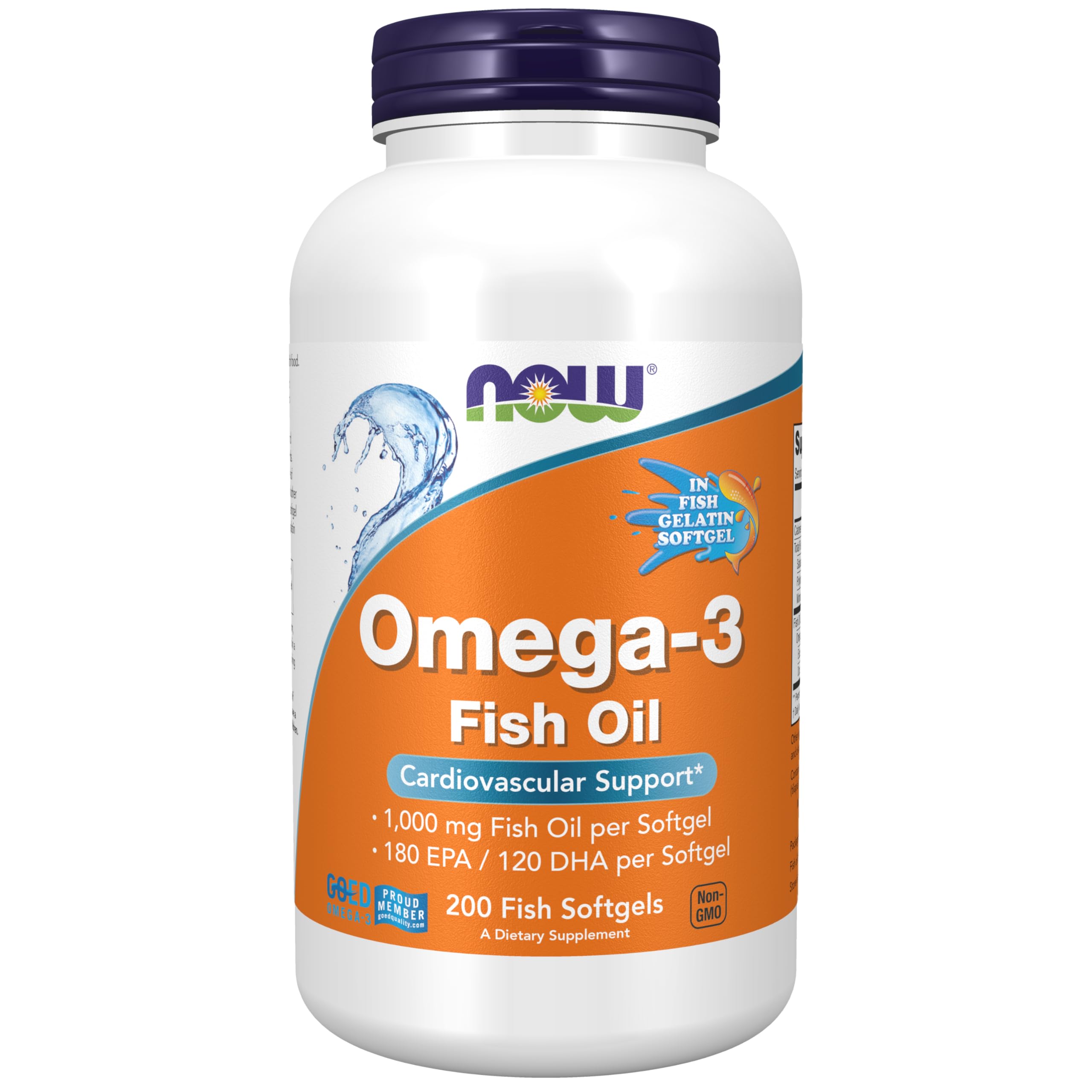 Foto 2 pulgar | Supplement Now Omega-3 180 EPA/ 120 DHA 200 Cápsulas Blandas - Venta Internacional