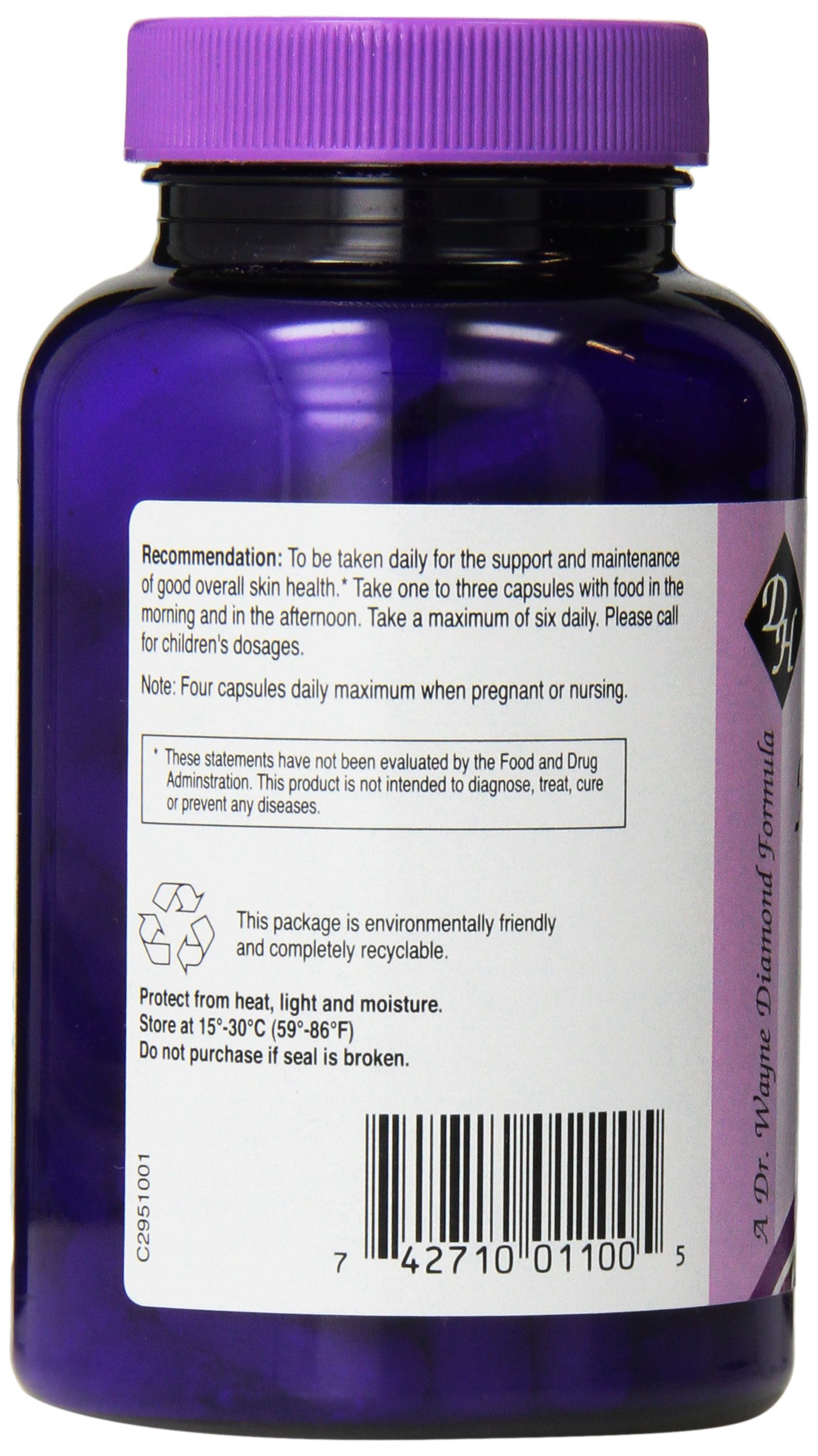 Foto 4 pulgar | Suplemento Herpanacine Diamond Natural Skin Care 100 Cápsulas