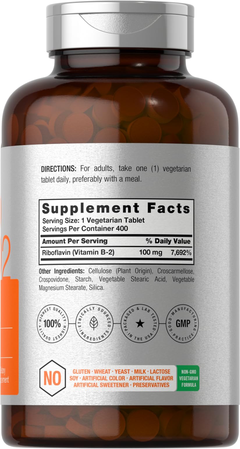Foto 3 pulgar | Suplemento Horbäach de Vitamina B-2 100 Mg - Venta Internacional