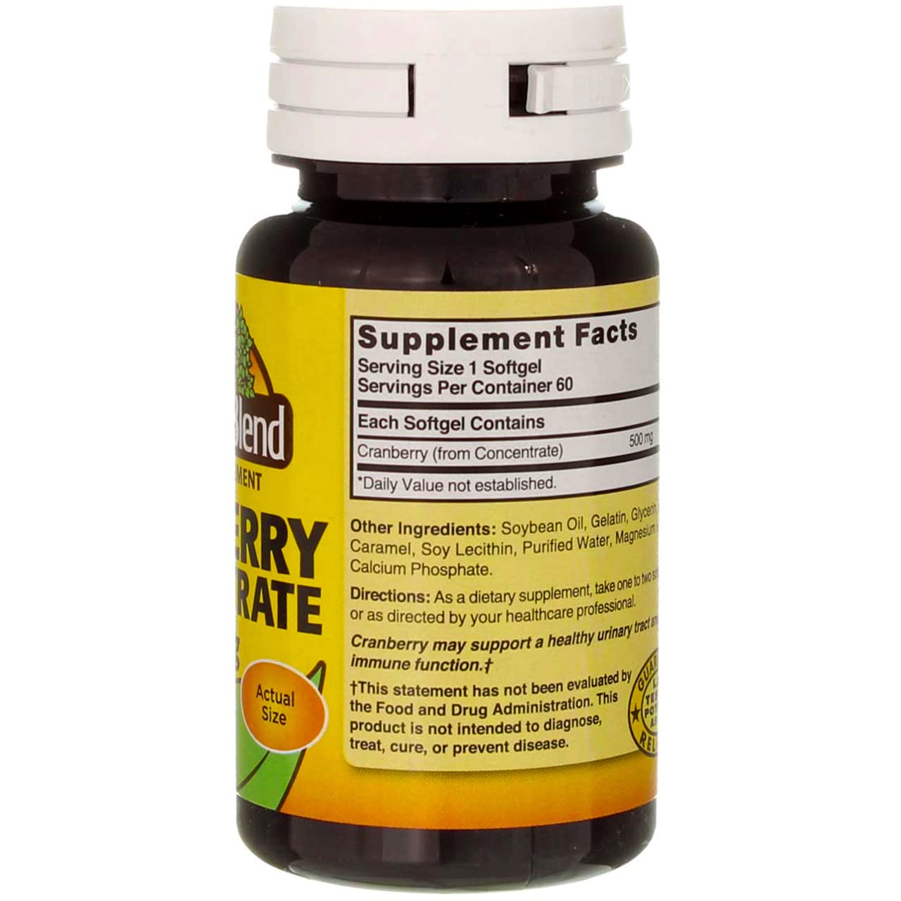 Foto 6 pulgar | Suplemento de Arándanos Nature's Blend 500 Mg 60 Cápsulas Blandas - Venta Internacional