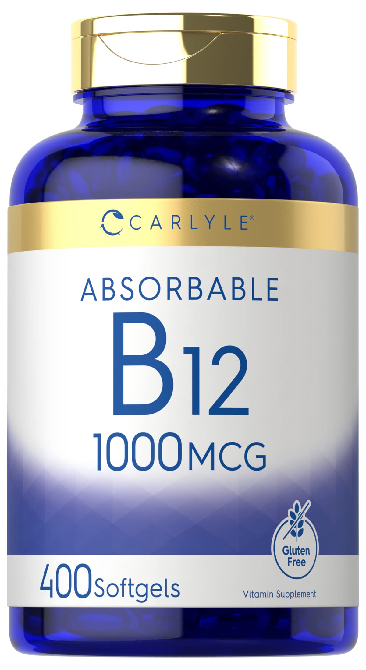 Foto 2 pulgar | Suplemento Carlyle de Vitamina B12 Absorbible 1000 Mcg 400 Cápsulas - Venta Internacional