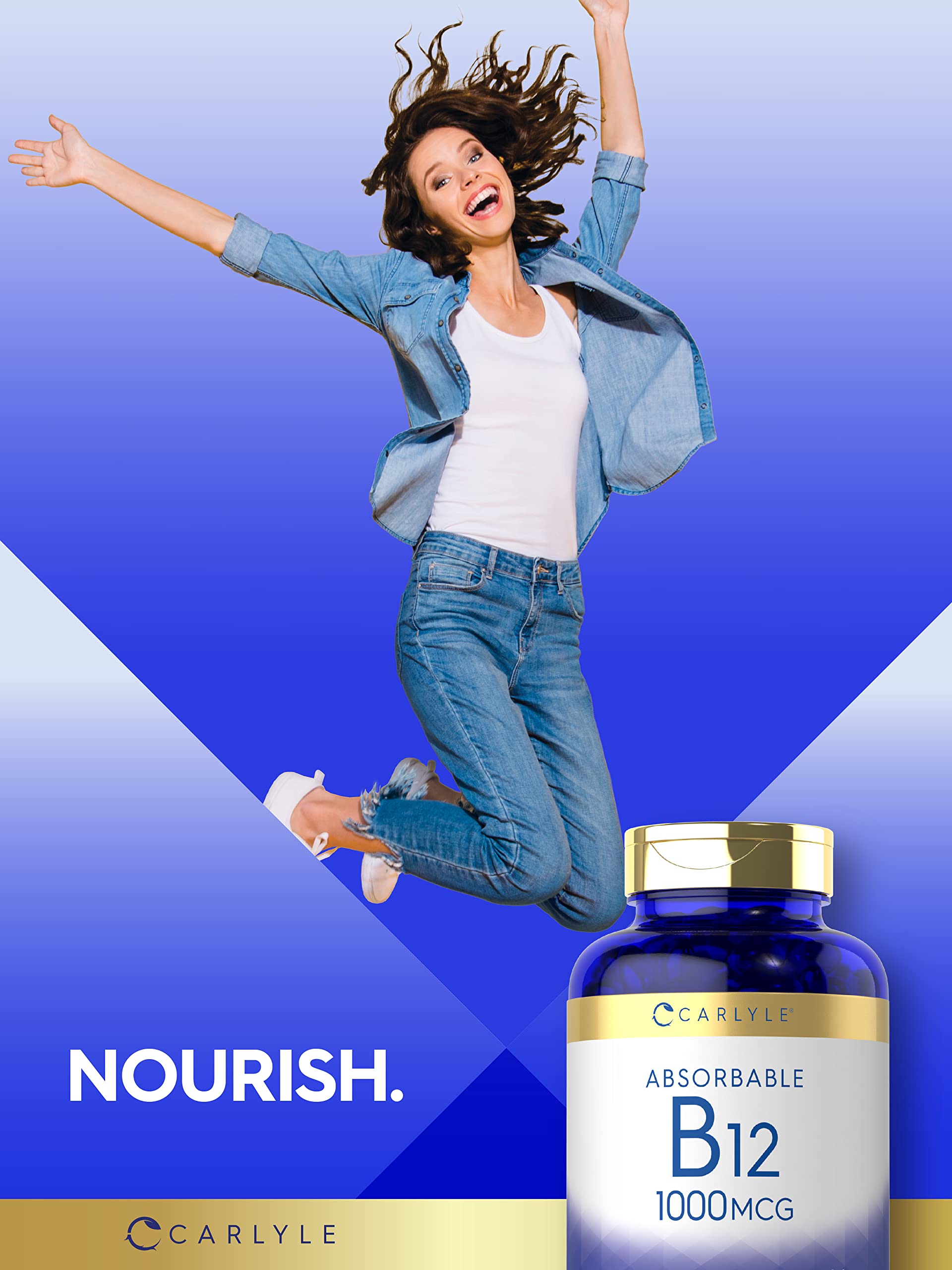 Foto 6 | Suplemento Carlyle de Vitamina B12 Absorbible 1000 Mcg 400 Cápsulas - Venta Internacional